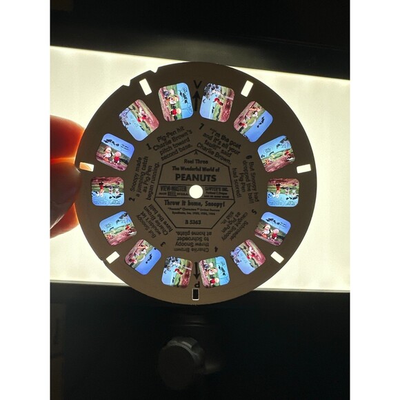 Vintage Peanuts View-Master 3 Reel Set Snoopy Charlie Brown B5361-63 - Picture 5 of 5